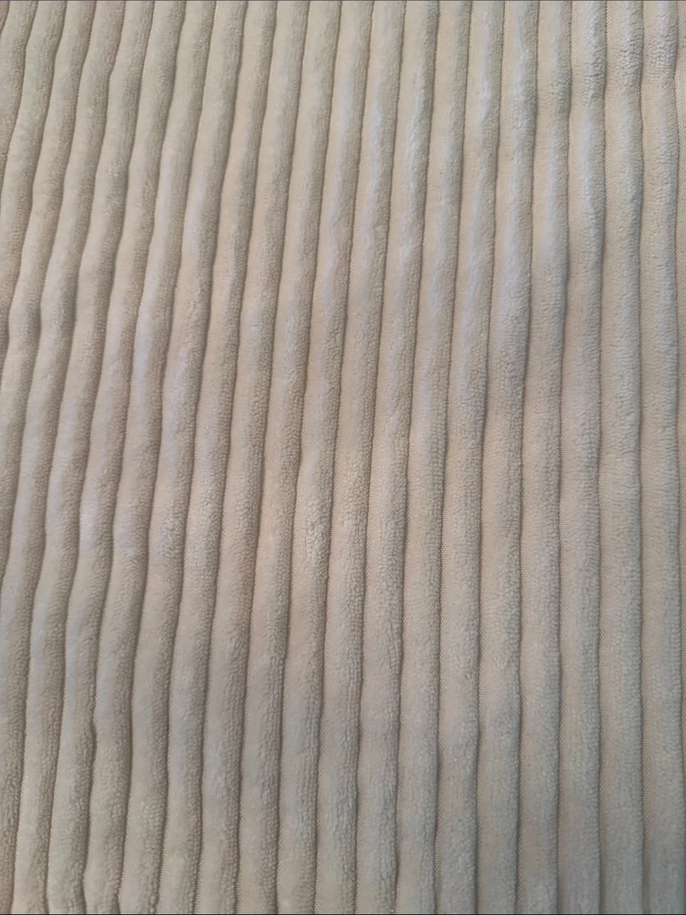 Plush Ribbed Throw Pillow Cover, Ivory